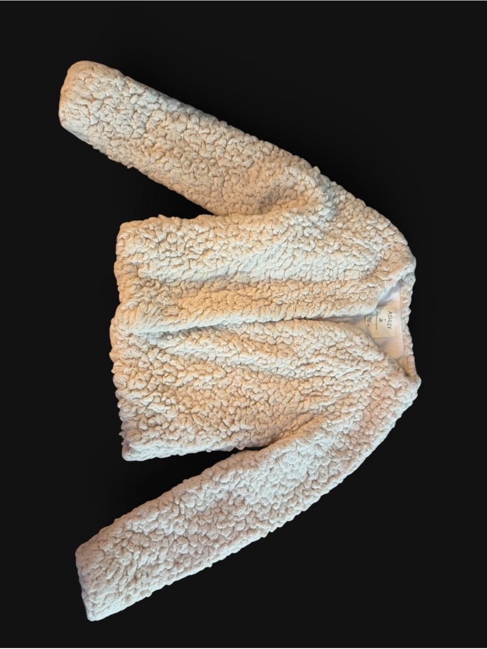 Ashley By 26 International Cream Sherpa teddy Jacket